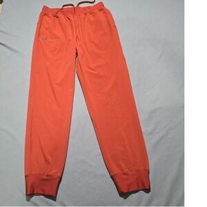 Under Armour Joggers Mens Medium Orange Tapered Athletic Sweatpants